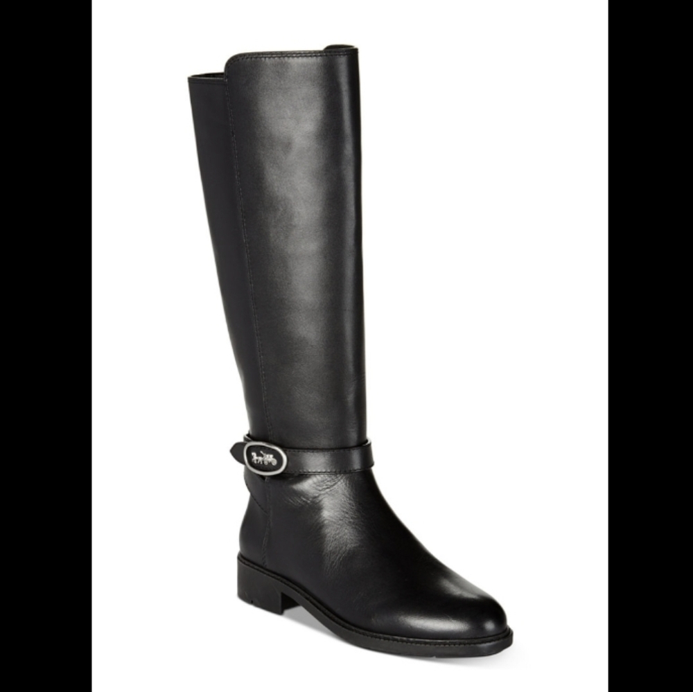COACH - Women's Ruby Leather Boots - Black